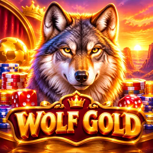 Slot Wolf Gold com lobo e lua cheia